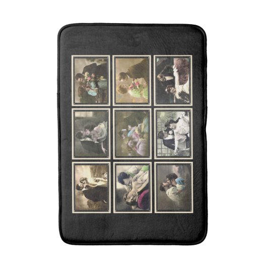  Romatische koppels gekleurd Bath Mat (Voorkant Verticaal)