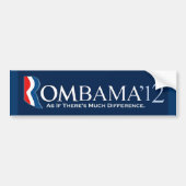 Rombama 2012: Alsof er veel verschil is. Bumpersticker (Voorkant)