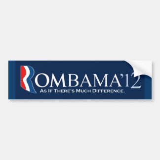 Rombama 2012: Alsof er veel verschil is. Bumpersticker