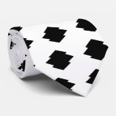 Rombische dennenbork stropdas (Opgerold)