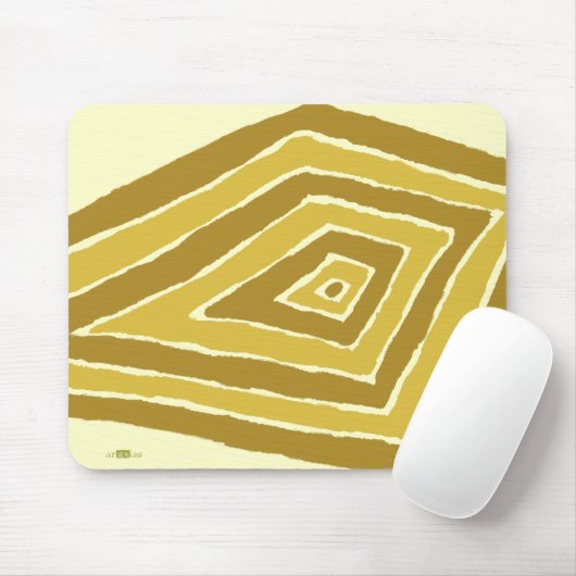 Romboïdale amarillo. Mousepad Muismat (Met muis)