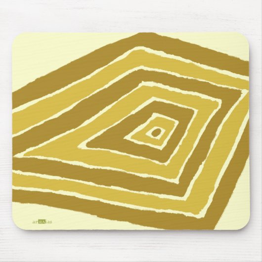 Romboïdale amarillo. Mousepad Muismat (Voorkant)