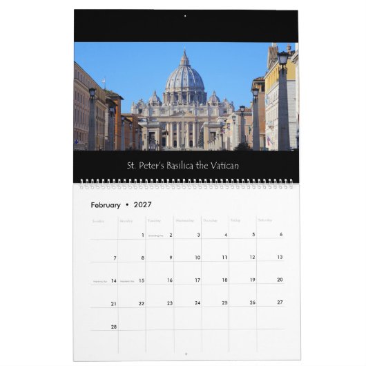Rome 2016 kalender (Feb 2027)
