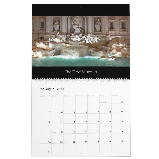 Rome 2016 kalender (Jan 2027)
