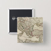 Rome 2 vierkante button 5,1 cm (Voorkant /achterkant)