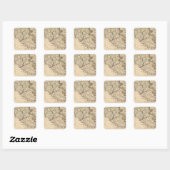 Rome 3 vierkante sticker (Vel)