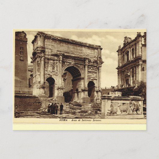 Rome, Arch van Septimus Severus Briefkaart (Voorkant)