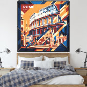 Rome Art Canvas Afdruk (Insitu (Slaapkamer))