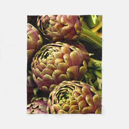 Rome Artichokes Fleece Deken (Voorkant)