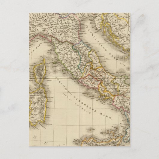Rome Atlas Map Briefkaart (Voorkant)