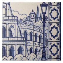 Rome Azulejo Mozaïektegel 4 van 6 Midden Rechts