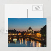 Rome bij nacht Briefkaart | St Peters | Sunset (Voorkant / Achterkant)