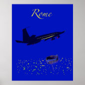 Rome bij nacht poster (Voorkant)
