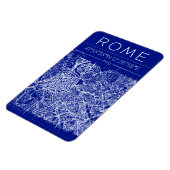 Rome Blauwdruk Stadkaart Magneet (Linkerzijde)