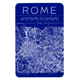 Rome Blauwdruk Stadkaart Magneet