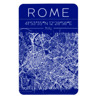 Rome Blauwdruk Stadkaart Magneet