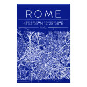 Rome Blueprint City Map Poster (Voorkant)