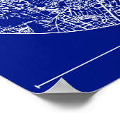 Rome Blueprint City Map Poster – Circular Design  (Hoek)