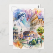 Rome Briefkaart (Voorkant / Achterkant)