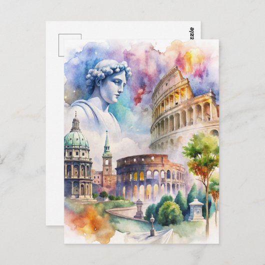 Rome Briefkaart (Voorkant / Achterkant)