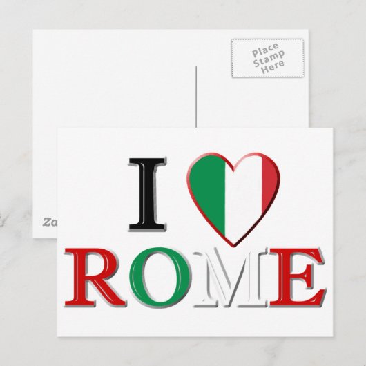 Rome Briefkaart (Voorkant / Achterkant)