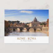 Rome - briefkaart van de Basilica van St. Peter me (Voorkant)