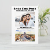 Rome bruiloft waterverf bezienswaardigheden foto save the date (Staand voorkant)