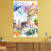 Rome Canvas Afdruk (Insitu (Woonkamer))