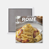 Rome Carbonara Italië Reizen Magneet (Voorkant / Achterkant)