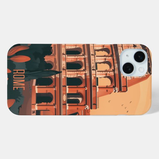 Rome Case-Mate iPhone Case (Achterkant (horizontaal))