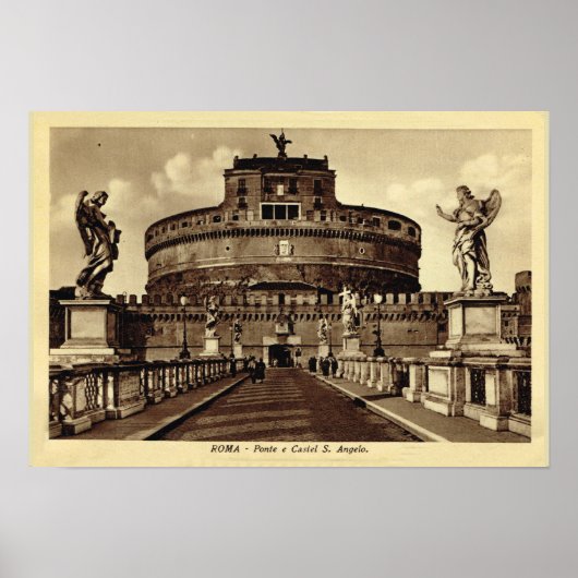 Rome, Castel Santa Angelo Poster (Voorkant)
