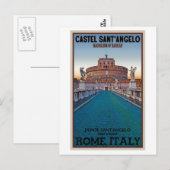 Rome - Castel Sant'Angelo Briefkaart (Voorkant / Achterkant)