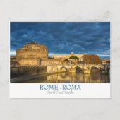 Rome - Castel Sant'Angelo briefkaart met tekst (Voorkant)