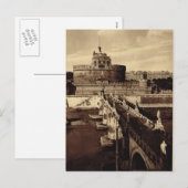 Rome, Castello Santa Angelo Feestdagenkaart (Voorkant / Achterkant)