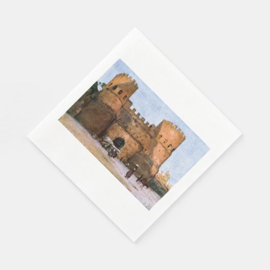 Rome Castle Paper Napkins Servet (Hoek)
