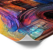 Rome Cathedral Domes - Kleurrijke Abstracte kunst Poster (Hoek)
