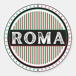 Rome City Pride Embleem – Italiaanse identiteit Ronde Sticker