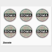 Rome City Pride Embleem – Italiaanse identiteit Ronde Sticker (Vel)