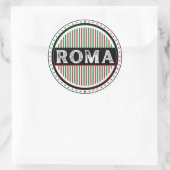Rome City Pride Embleem – Italiaanse identiteit Ronde Sticker (Tas)