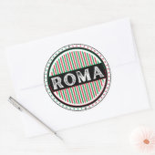 Rome City Pride Emblem – Italian Identity Ronde Sticker (Envelop)