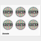 Rome City Pride Emblem – Italian Identity Ronde Sticker (Vel)
