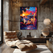 Rome City Skyline Poster – Historische Italiaanse 