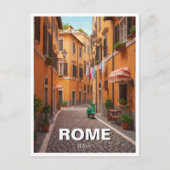 Rome Cobblestone street Italië Briefkaart (Voorkant)