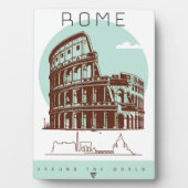 Rome coliseum fotoplaat (voorkant)