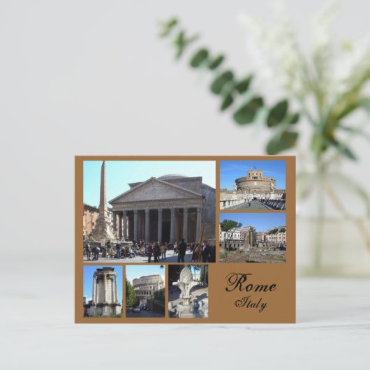 Rome Collage Briefkaart (Staand voorkant)