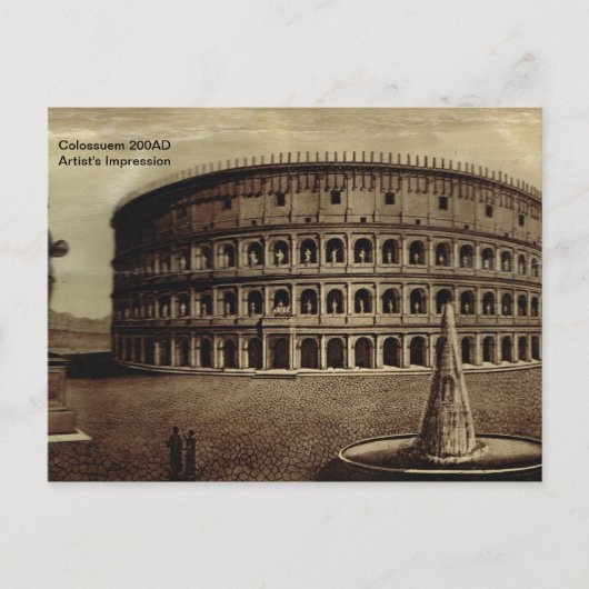 Rome, Colosseum 200AD Briefkaart (Voorkant)