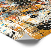 Rome Colosseum Abstracte Druppel Schildering Poster (Hoek)
