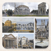 Rome ^ Colosseum - Arch of Constantine - Pantheon Kartonnen Onderzetters (Voorkant)