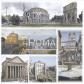 Rome ^ Colosseum - Arch of Constantine - Pantheon Sticker (Voorkant)