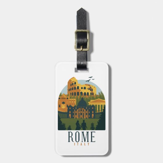 Rome Colosseum  Bagagelabel (Voorkant verticaal)